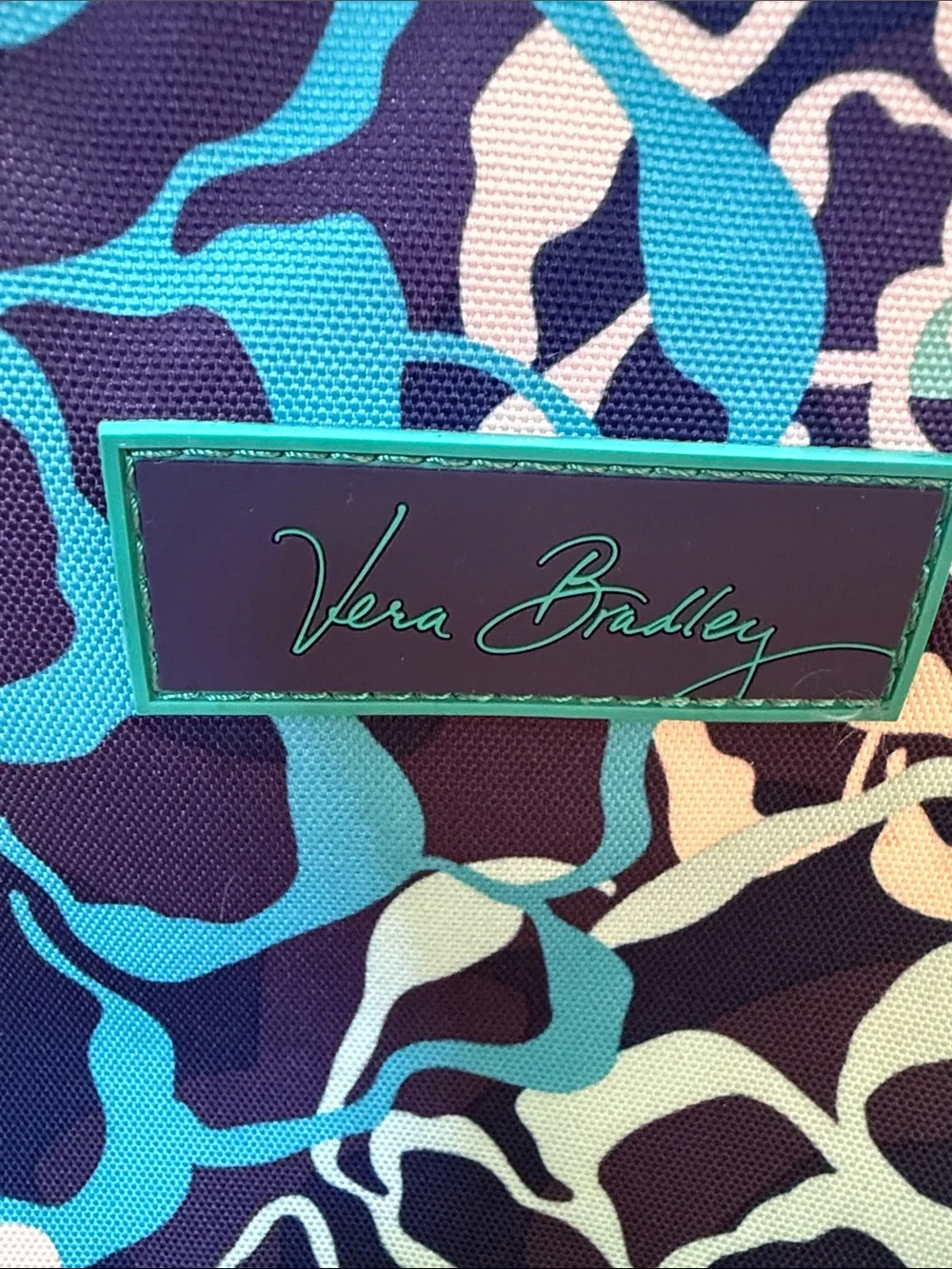 Vera Bradley Rolling Backpack in Katalina Blues